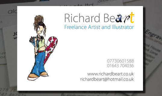 richard beart business card design